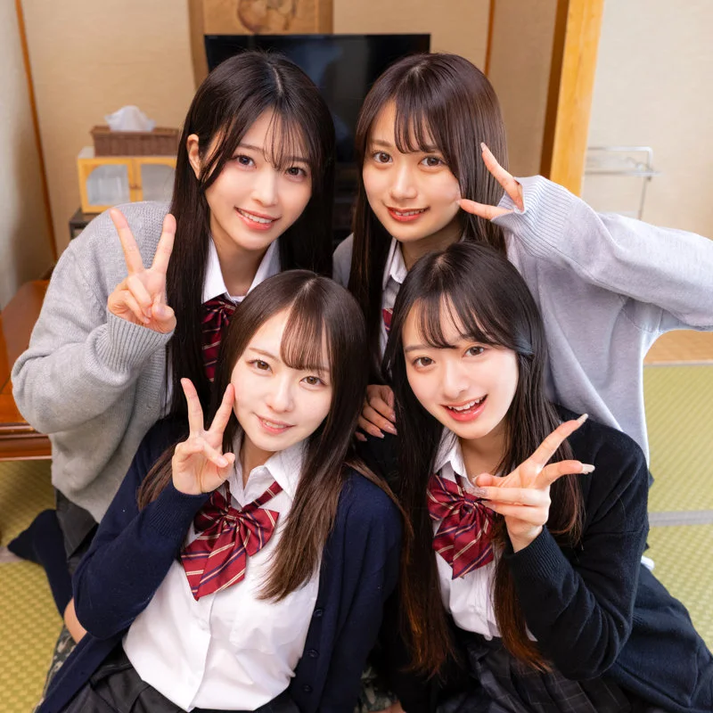 かりん＆めいさ＆かほ＆あおい（deaa040）北岡果林 西元めいさ 花守夏歩 青坂あおい
